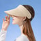 Fashionable Beach Sun Hat Womens Sun Protection Straw Visor