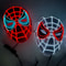 Cosplay Spider Full Face Mask with LED Lights Halloween Disguise Mask for Parties Carnivals