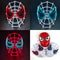 Cosplay Spider Full Face Mask with LED Lights Halloween Disguise Mask for Parties Carnivals