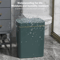 Smart Electronic Trash Can for Bathroom 15L Large Capacity IPX5 Waterproof Intelligent Sensor Lid