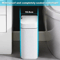Smart Electronic Trash Can for Bathroom 15L Large Capacity IPX5 Waterproof Intelligent Sensor Lid