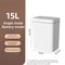 Smart Electronic Trash Can for Bathroom 15L Large Capacity, IPX5 Waterproof, Intelligent Sensor Lid, Battery Powered