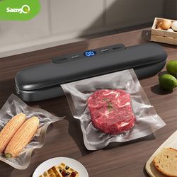 compact household vacuum sealer for food, advanced packaging machine for freshness & flavor