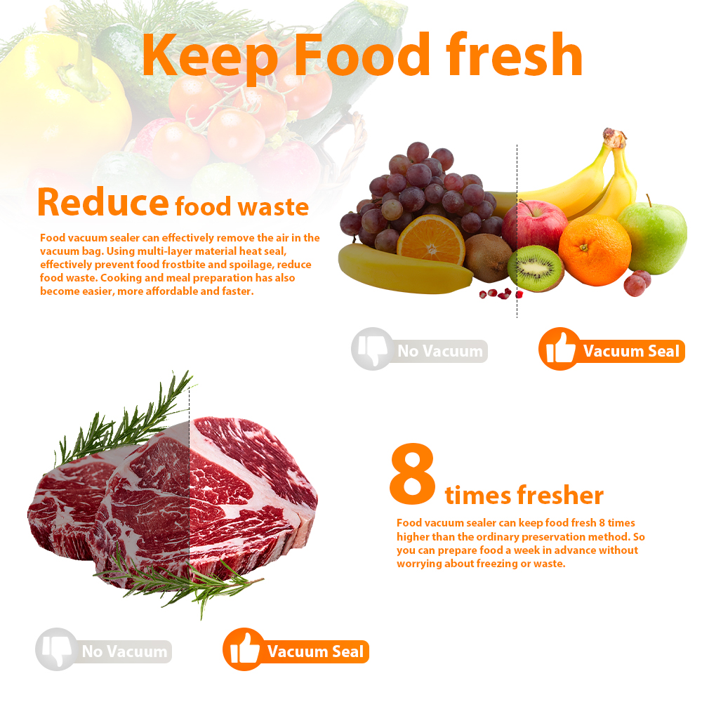 Compact Household Vacuum Sealer For Food Advanced Packaging Machine For Freshness Flavor 3