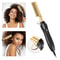 Hair straightener brush for wet and dry hair