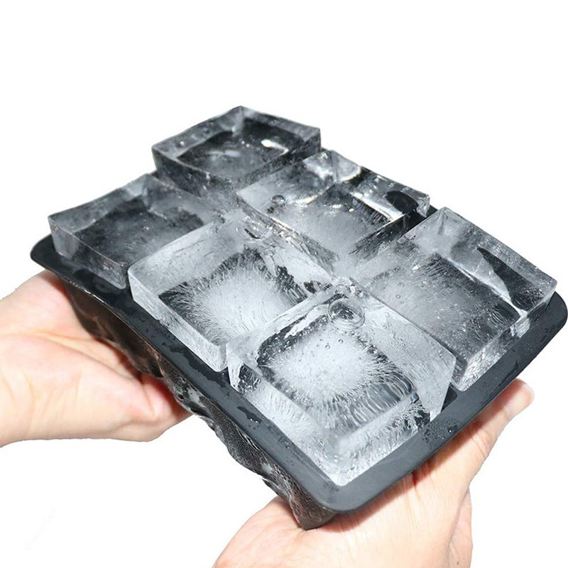 Grid Big Ice Tray Mold Box Large Food Grade Silicone Ice Cube Square Tray For DIY Bar Pub 1