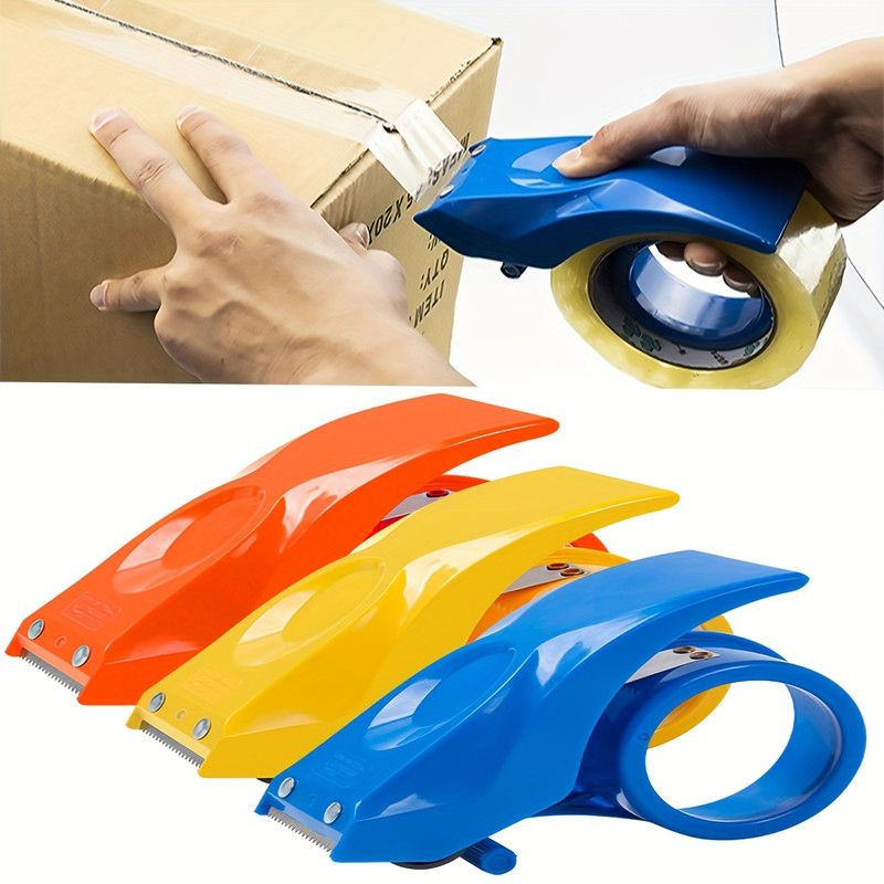 Heavy Duty Shipping Tape Dispenser Reusable Replaceable EcoFriendly with Patented 10 Sloped Des