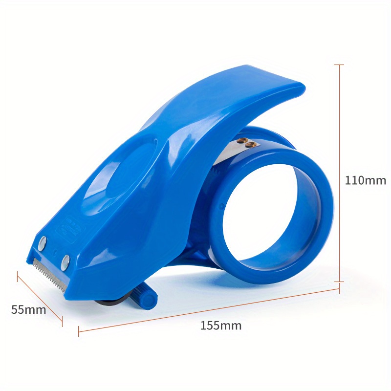 Heavy Duty Shipping Tape Dispenser Reusable Replaceable EcoFriendly with Patented 10 Sloped Des