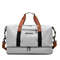 Portable Fitness Duffle Bag CarryOn Luggage For Gym Travel Work Trolley Strap Shoe Compartment 7