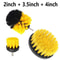 3pcs Drill Brush Attachment Set Power Scrubber for Showers Tubs Tile Grout Deep Cleaning Kit