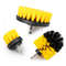 3pcs Drill Brush Attachment Set Power Scrubber for Showers Tubs Tile Grout Deep Cleaning Kit