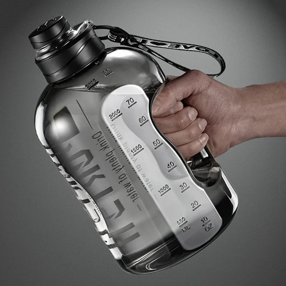 Portable Large Capacity Water Bottle for Gym, Cycling & Camping Mens Sports Water Kettle with Leak-Proof Lid