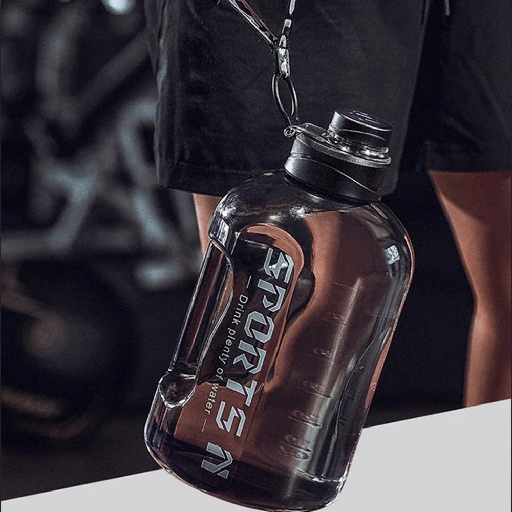 Portable Large Capacity Water Bottle for Gym, Cycling & Camping Mens Sports Water Kettle with Leak-Proof Lid