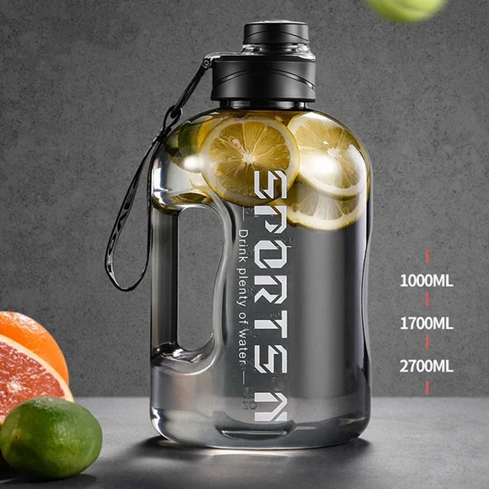 Portable Large Capacity Water Bottle for Gym, Cycling & Camping Mens Sports Water Kettle with Leak-Proof Lid