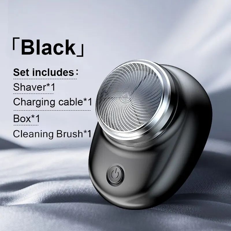 Mini Electric Shaver Portable Wireless Charging Razor For Travel Detachable Pocket Trimmer For Bea 0