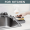 Kitchen Sink Organizer Silicone Faucet Mat With Soap Tray  Drain Pad Non Slip Countertop Drying Mat 4