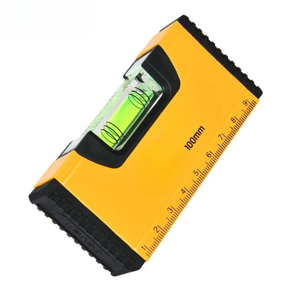 Deli 100mm Magnetic Pocket Level HighPrecision Aluminum Bubble Level for Horizontal  Vertical Ali