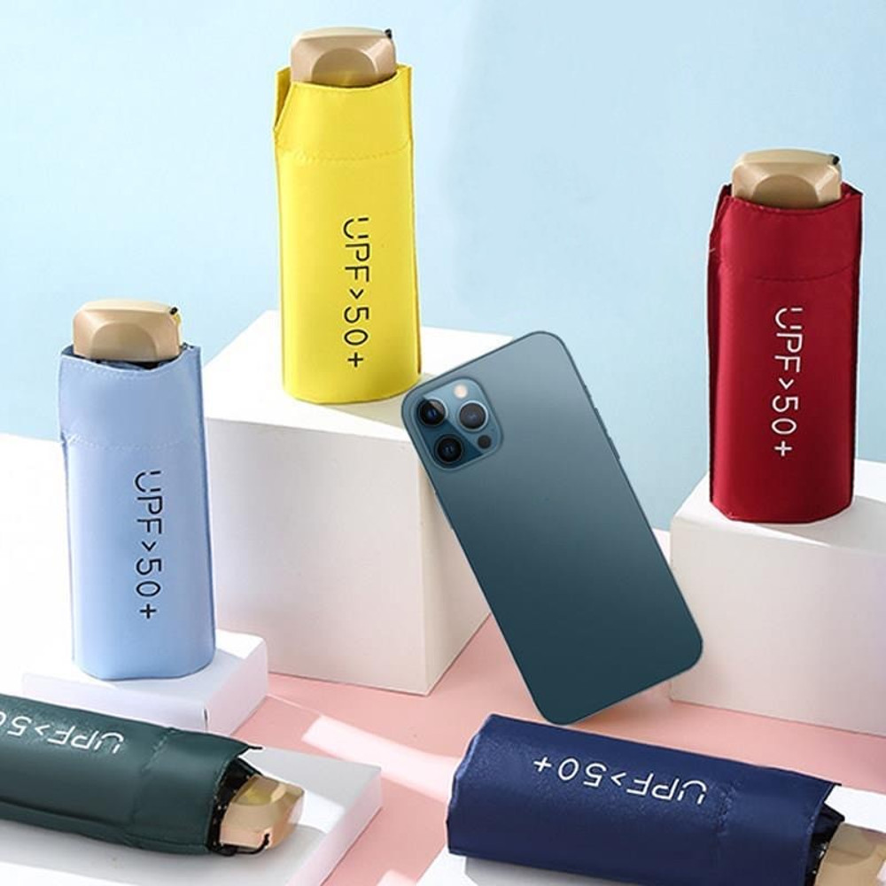 Mini Pocket Umbrella, Compact Folding UV Protection Parasol