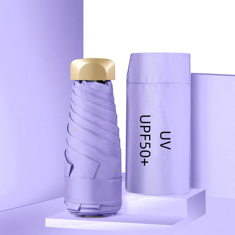 Mini Pocket Umbrella, Compact Folding UV Protection Parasol