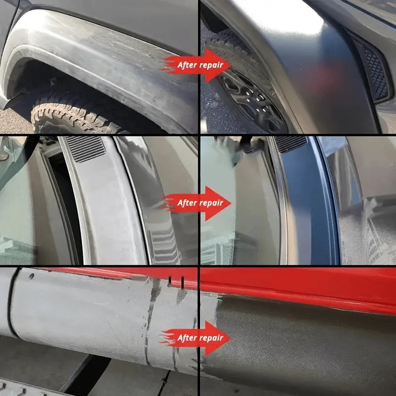 Premium Car Bumper Repair Paste Fixes Scratches on Artificial Leather Deep Black Effect Car Polis