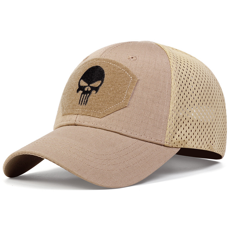 Unisex Skull Embroidered Baseball Cap Adjustable Breathable Sunscreen Hat For Outdoor Casual Wear 13