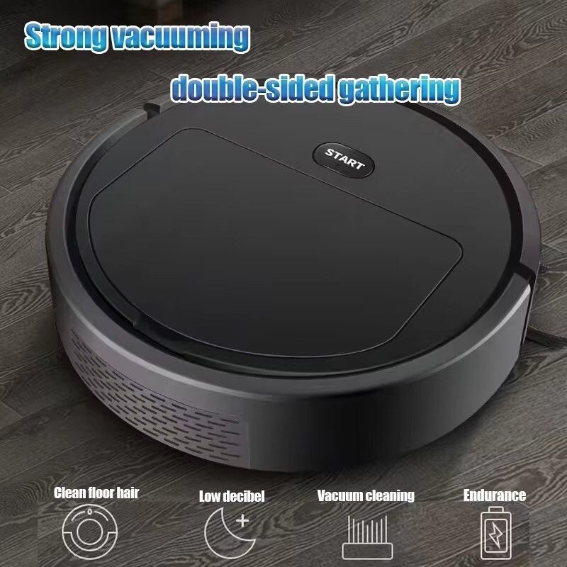 Powerful Robotic Vacuum Cleaner AllinOne Home Cleaning with Sweeping Mopping USB Charging