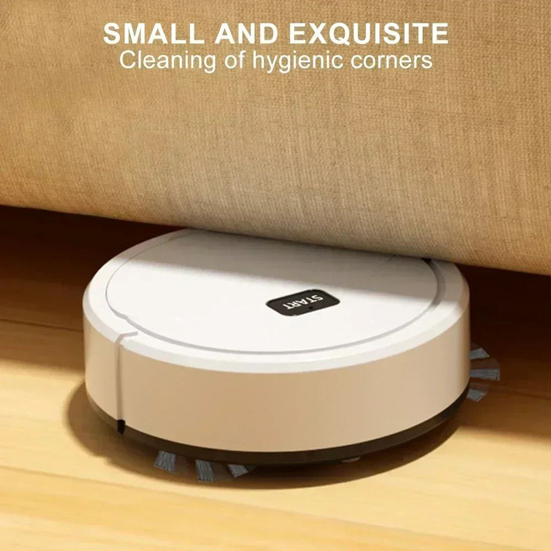 Powerful Robotic Vacuum Cleaner AllinOne Home Cleaning with Sweeping Mopping USB Charging