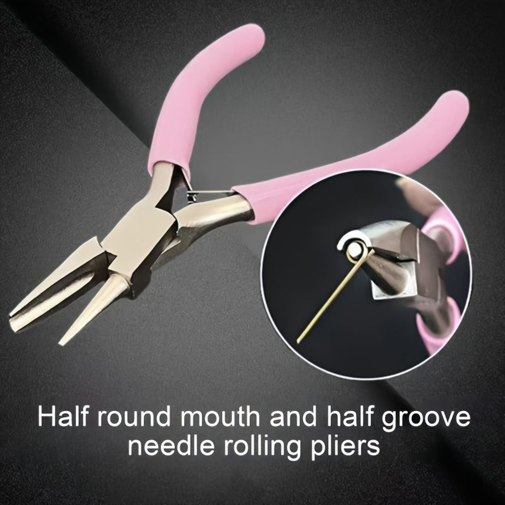 Professional Round Concave Pliers Jewelry Making Mini Precision Wire Loop Tools For DIY Crafting 7