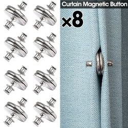 magnetic curtain clip strong magnetic button clip for window screens, blackout curtains & home decor