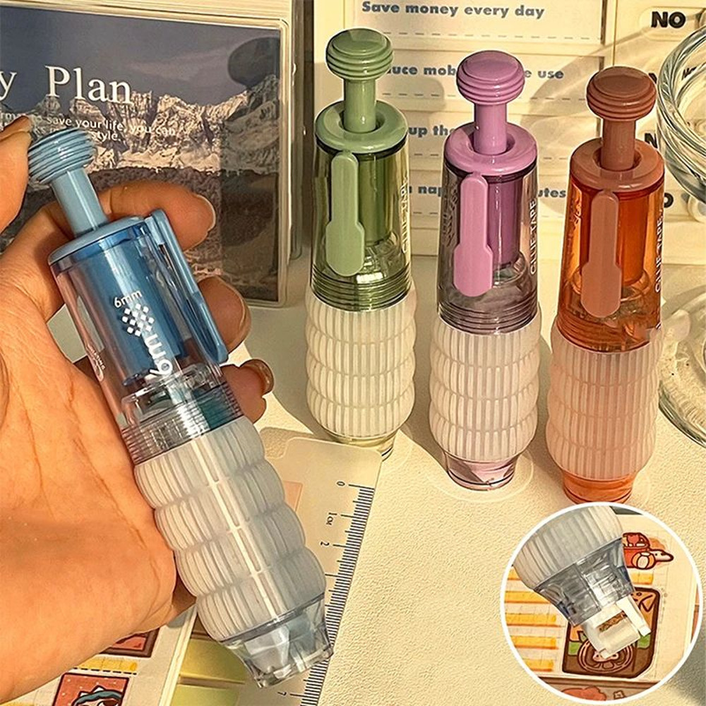 Transparent Dot Dispensing Correction Tape Press Style DoubleSided Tape With Replaceable Refills Fo 0