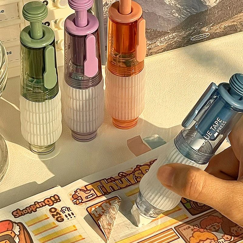 Transparent Dot Dispensing Correction Tape Press Style DoubleSided Tape With Replaceable Refills Fo 3