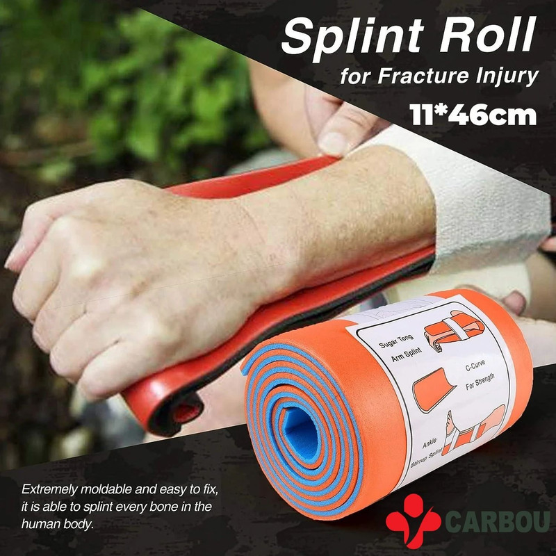 Emergency Kit Essential CARBOU Universal Aluminum Splint Roll For First Aid Outdoor Travel Medical 0
