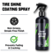 Ceramic Coating Spray for Tire Blackening Auto Wax Clean Liquid Refurbishing Agent for Black Car