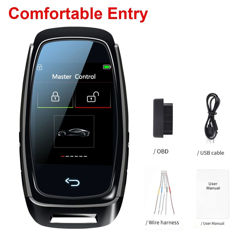 Modified Universal Remote Display Smart LCD Key Comfortable Entry Auto Lock Keyless Entry 6
