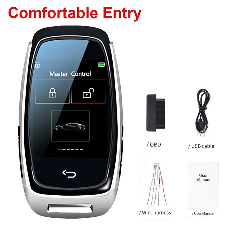 Modified Universal Remote Display Smart LCD Key Comfortable Entry Auto Lock Keyless Entry 7