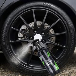 blackening ceramic coating spray for car tires, liquid refurbishing agent, tire shine and protection, auto detailing