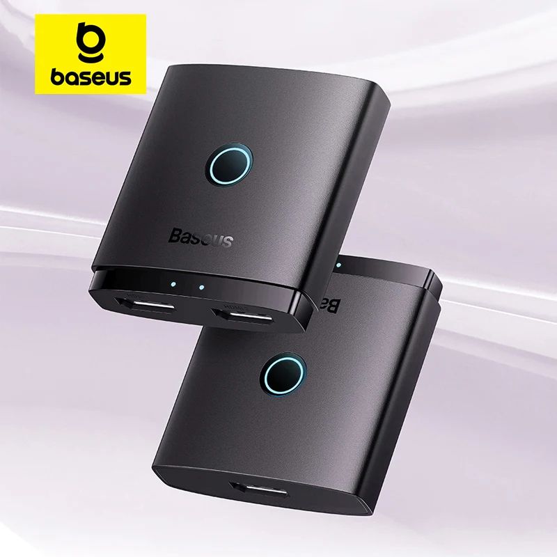 Baseus HD Switch 4K 60Hz HDMICompatible Splitter BiDirectional Switch For PS5 PS4 TV Box Builtin Ca 0