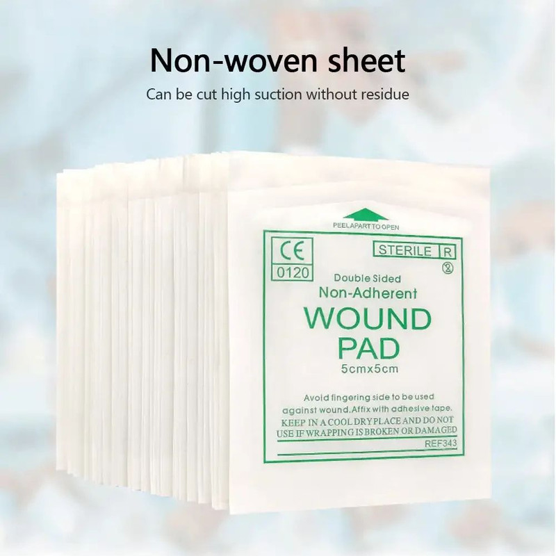 Sterile Nonwoven Gauze Pad Wound Care Supplies For First Aid Waterproof Dressing Gauze Cotton Pad 4