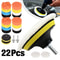 Polishing Sponge Pads Kit Washable Wool Foam Buffing Waxing Clean Polish Set For Car Polisher Motor 0