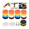 Polishing Sponge Pads Kit Washable Wool Foam Buffing Waxing Clean Polish Set For Car Polisher Motor 2