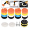 Polishing Sponge Pads Kit Washable Wool Foam Buffing Waxing Clean Polish Set For Car Polisher Motor 4