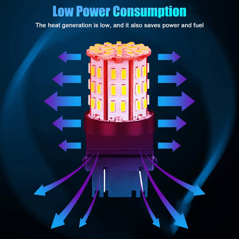 LED Reverse Tail Brake Stop Turn Signal DRL Light Bulb Pure White High Brightness Backup Parking Li 5