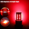 Red Strobe Flash Blinking Brake Light Bulbs Stop Tail Parking Light For Cars Trucks Motorcycles 3