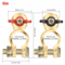 Brass Battery Terminal Positive Negative Clamps Connectors For Marine Car Boat Truck Van Top Post 7