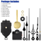 Quartz Clock Movement Mechanism With Chime Music Box DIY Replacement Repair Parts Kit Pendulum Cloc 6