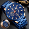 Waterproof Mens Watch Stainless Steel Quartz Classic Business Wristwatch 4