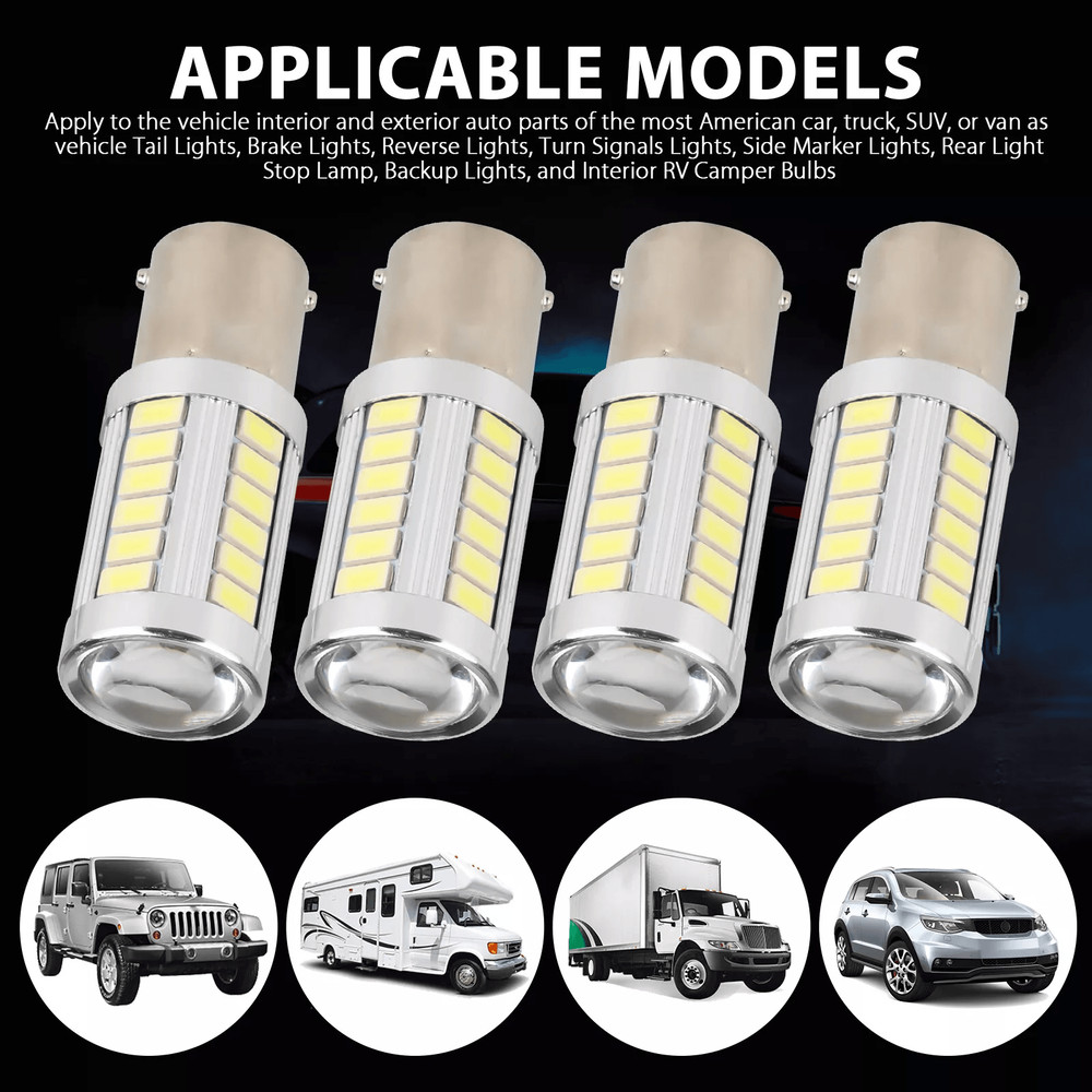LED Bulbs For Tail Brake Reverse  Turn Signal Lights 1