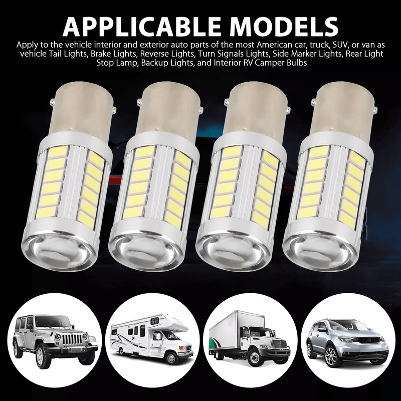 LED Bulbs For Tail Brake Reverse  Turn Signal Lights 1