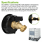 IBC Tote Water Tank Adapter With Brass Hose Faucet Valve Connector Coarse Thread For Garden Hose RV 4