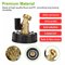 IBC Tote Water Tank Adapter With Brass Hose Faucet Valve Connector Coarse Thread For Garden Hose RV 1